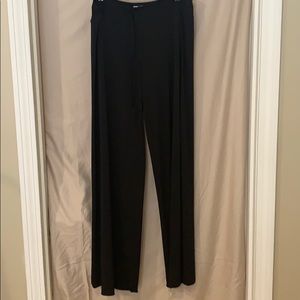 black flowy pants